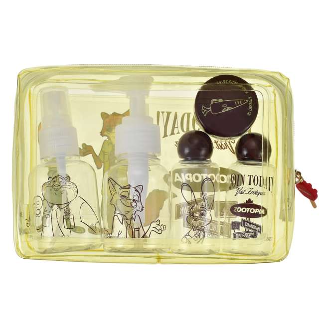 Set de viaje Zootopia con estuche y botellas