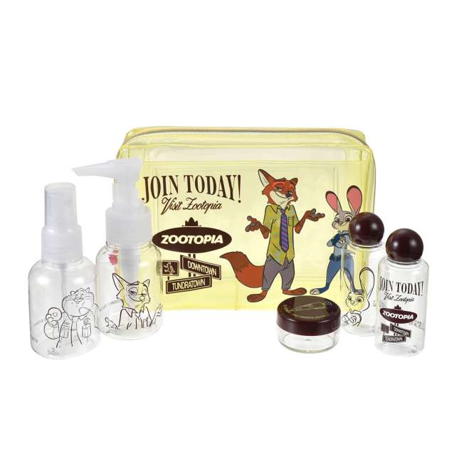 Set de viaje Zootopia con estuche y botellas