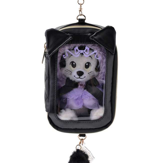 Estuche llavero de Minnie y Figaro con ventana transparente