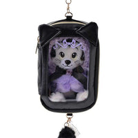 Estuche llavero de Minnie y Figaro con ventana transparente