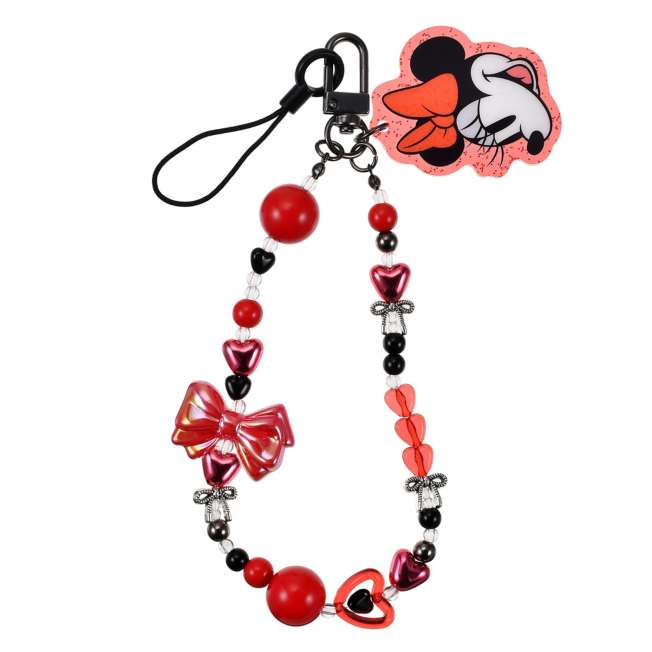 Correa de cuentas con dije de Minnie Mouse