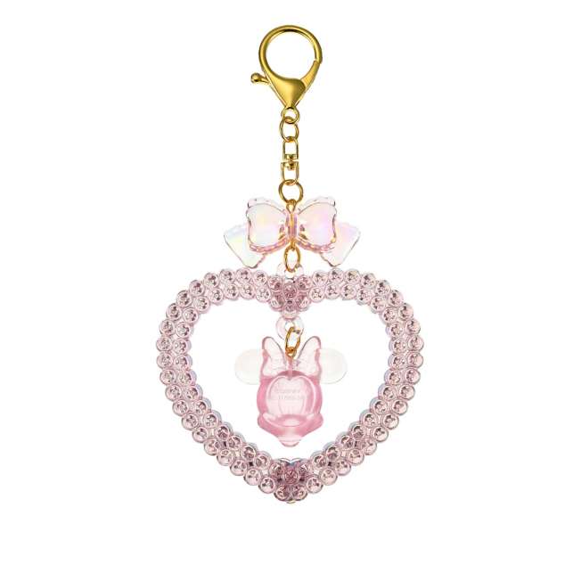 Llavero de Minnie con corazón brillante