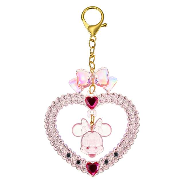 Llavero de Minnie con corazón brillante