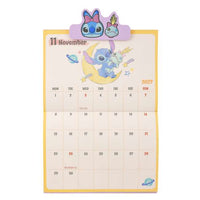 Calendario mural 2027 de Stitch y Scrump con clip