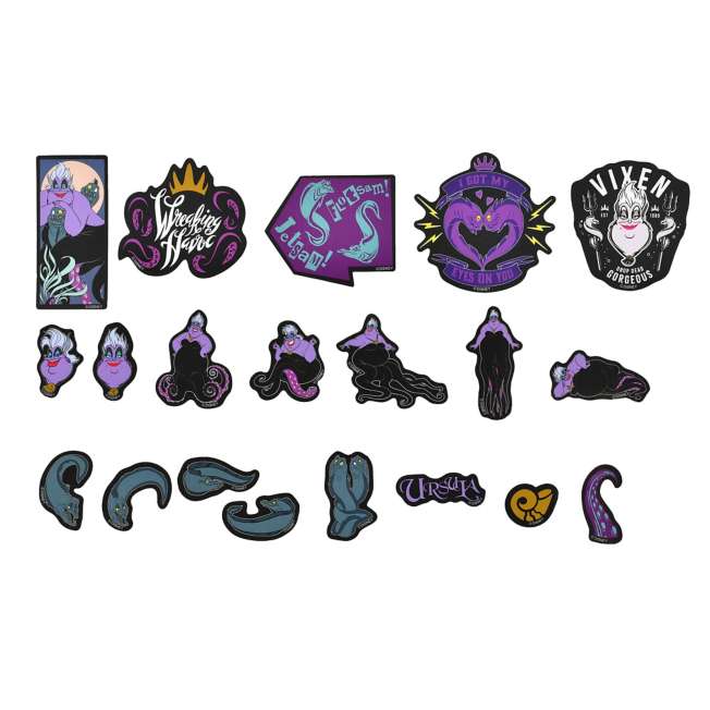 Set de stickers de Úrsula, Flotsam y Jetsam
