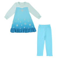 Pijama infantil azul de Elsa estilo vestido (talla 110)