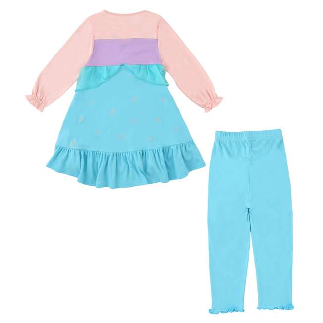 Pijama infantil de Ariel, diseño de vestido, azul (talla 110)