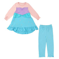 Pijama infantil de Ariel, diseño de vestido, azul (talla 110)