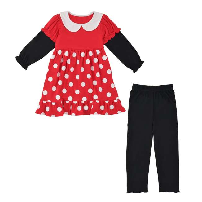 Pijama infantil de Minnie con diseño de vestido, talla 110