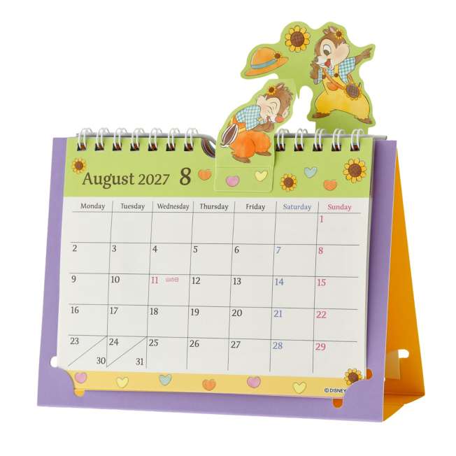 Calendario de escritorio pop-up Chip y Dale 2027