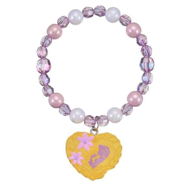 Pulsera infantil de cuentas de Rapunzel que brilla en la oscuridad