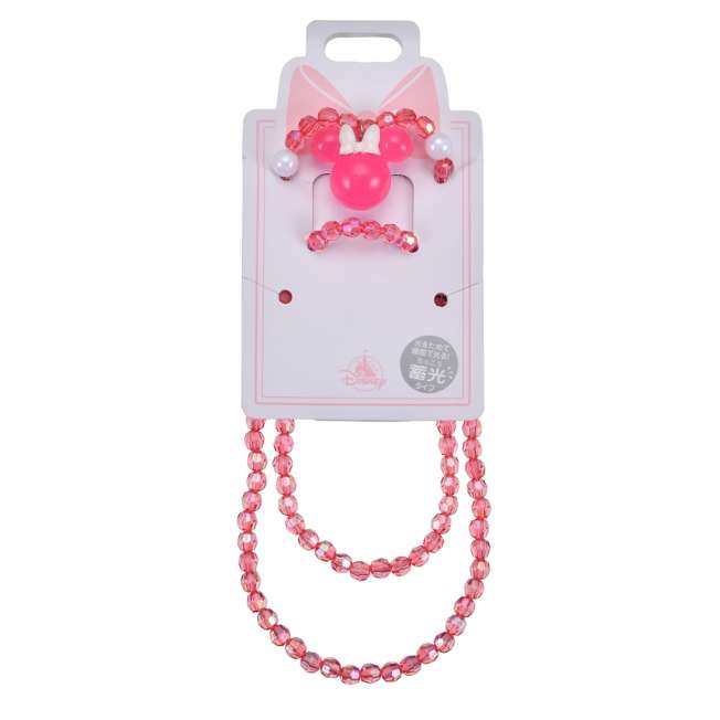 Collar infantil de cuentas luminiscentes de Minnie Mouse