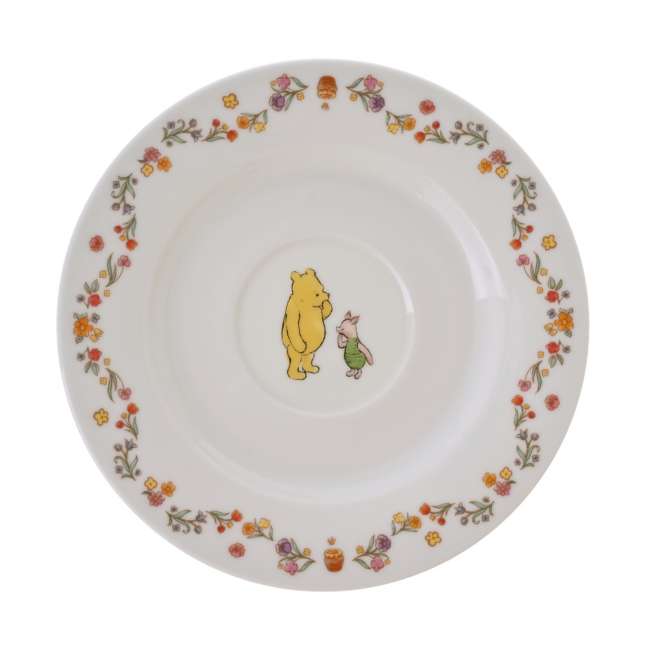 Taza con platillo de Winnie the Pooh y Piglet