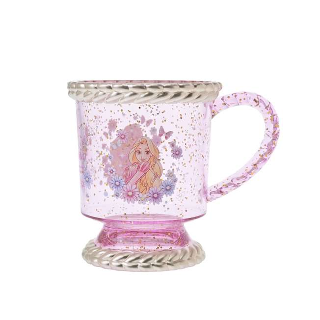 Vaso infantil de Rapunzel con mariposas