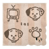 Toalla de mano mini de 101 dálmatas a rayas