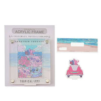 Puzzle y soporte acrílico de Stitch y Angel