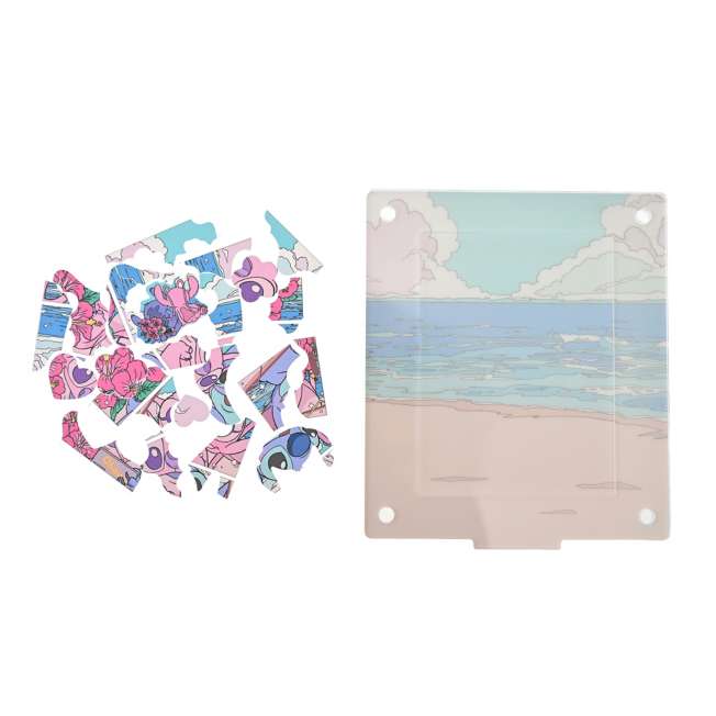 Puzzle y soporte acrílico de Stitch y Angel