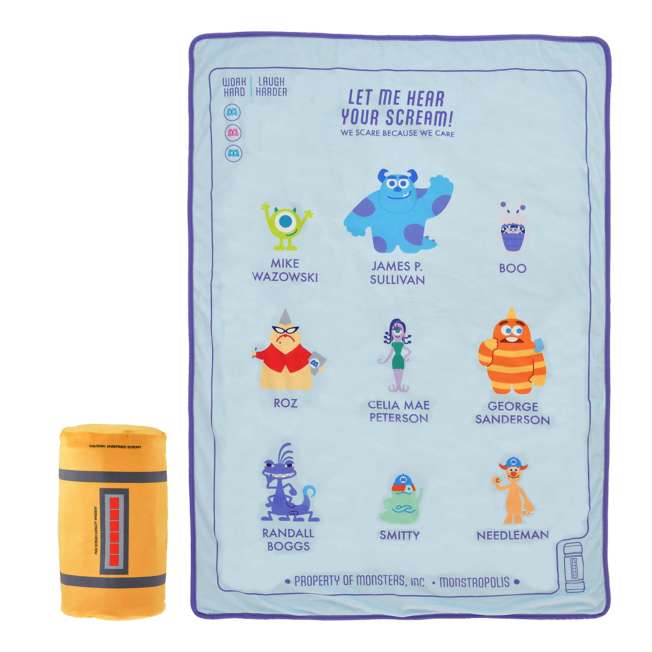 Manta de Monsters, Inc. con estuche - 25.º aniversario