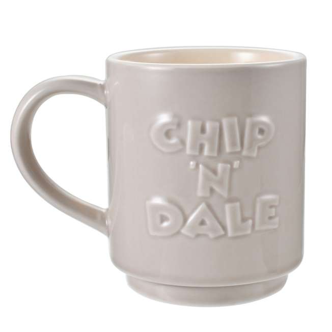 Taza apilable de Chip y Dale con relieve