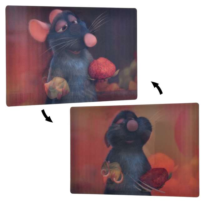 Postal lenticular de Remy - Ratatouille