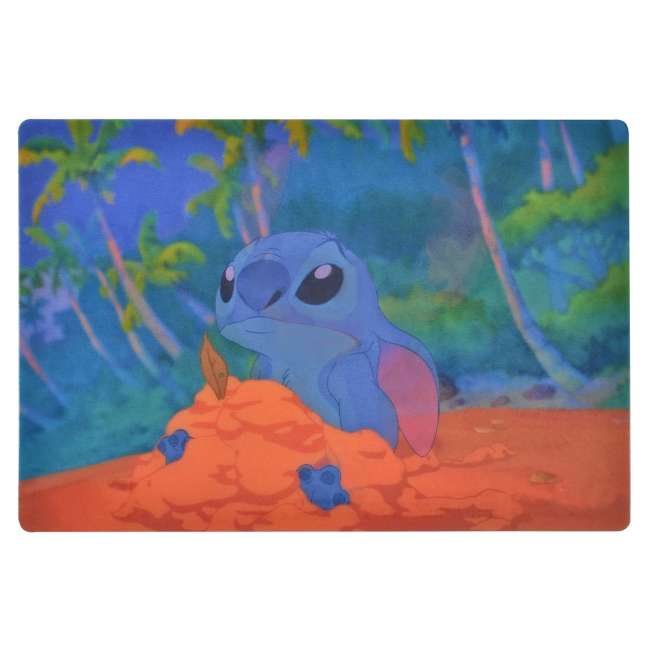 Postal lenticular de Stitch: castillo de arena