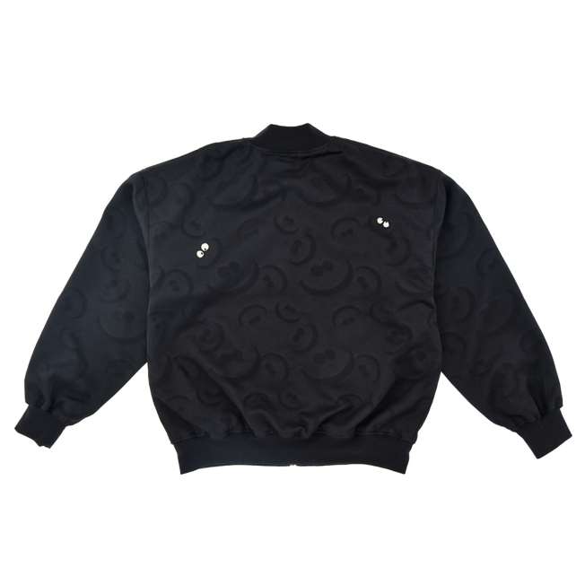 Chaqueta negra luminiscente del Gato de Cheshire