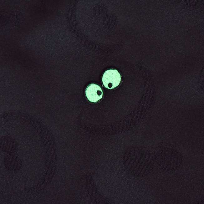 Chaqueta negra luminiscente del Gato de Cheshire