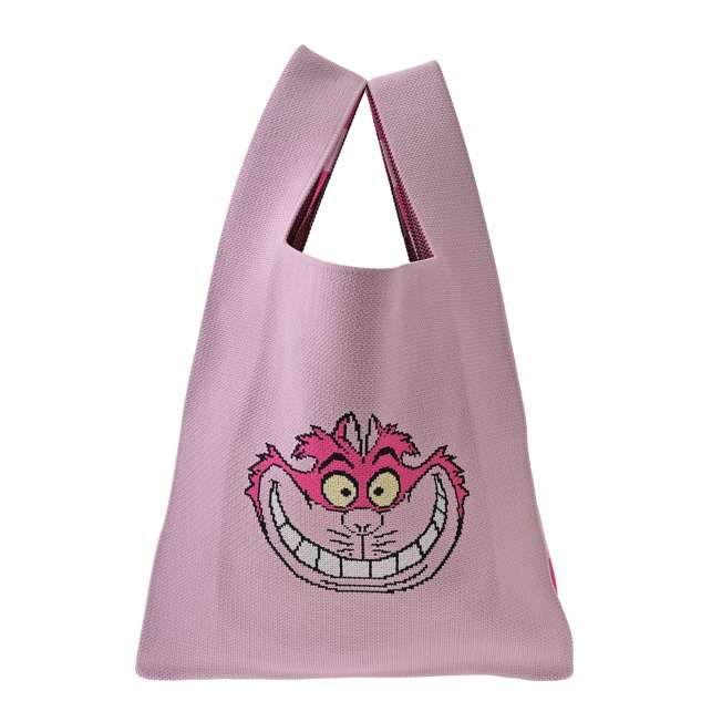Bolso tote tejido del Gato de Cheshire