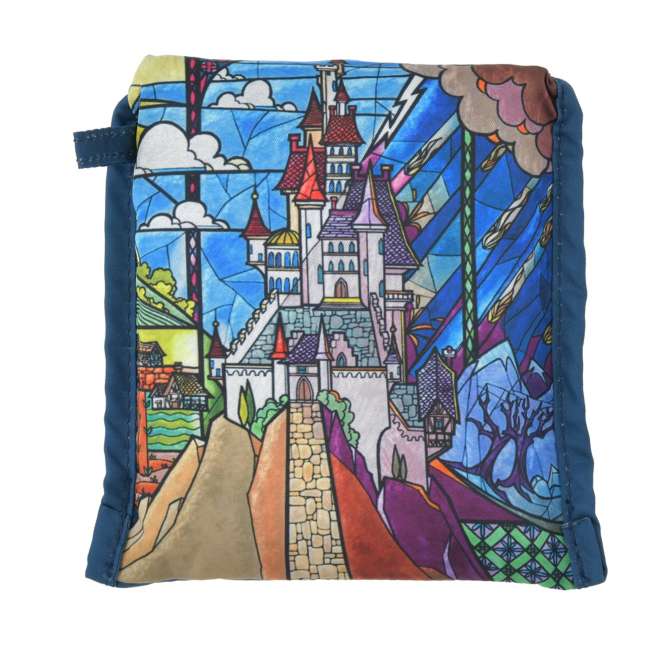 Bolsa reutilizable de Bella y Bestia con diseño de vitral