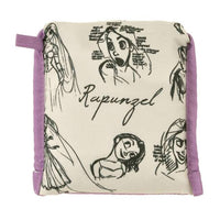 Bolsa reutilizable Rapunzel: bocetos