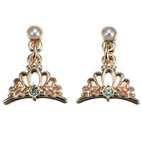 Aros de Ariel con diseño de tiara