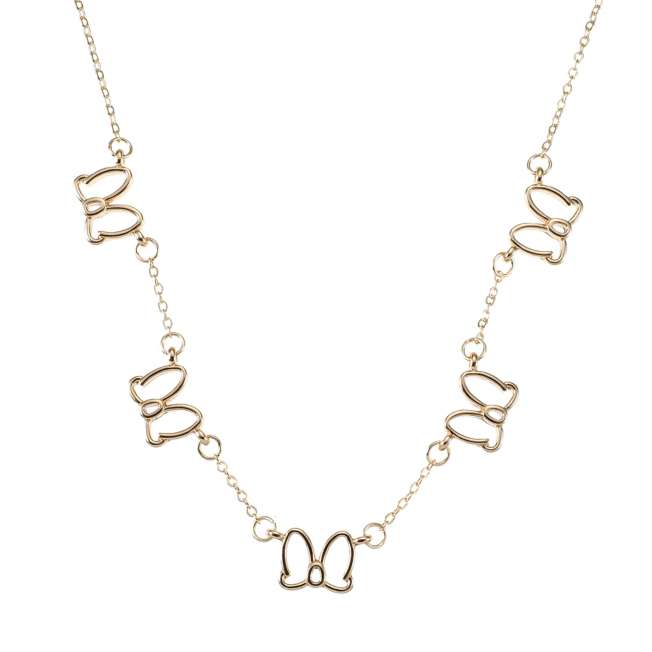 Collar de Minnie Mouse con diseño de lazos
