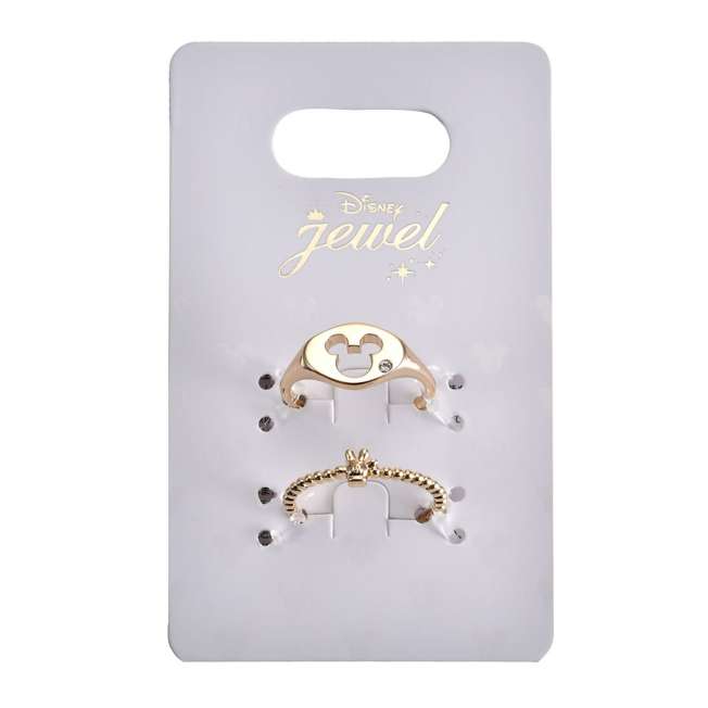 Set de anillos de Mickey Mouse: ícono y mano