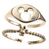 Set de anillos de Mickey Mouse: ícono y mano