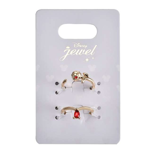 Set de 2 anillos La Bella y la Bestia
