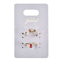 Set de 2 anillos La Bella y la Bestia