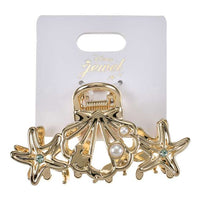Pinza para el pelo Ariel con detalles dorados