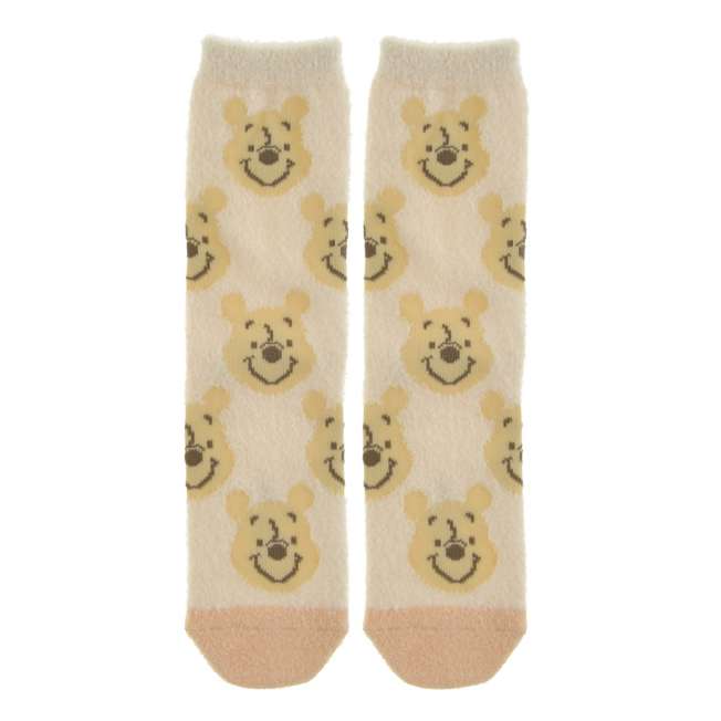 Calcetines afelpados de Winnie the Pooh, talla 23-25 cm