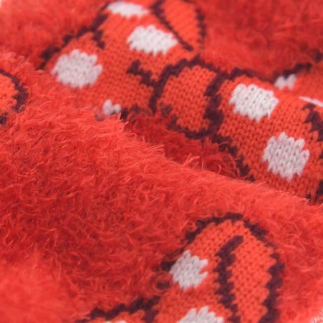 Calcetines rojos de Minnie con lazo (23-25 cm)