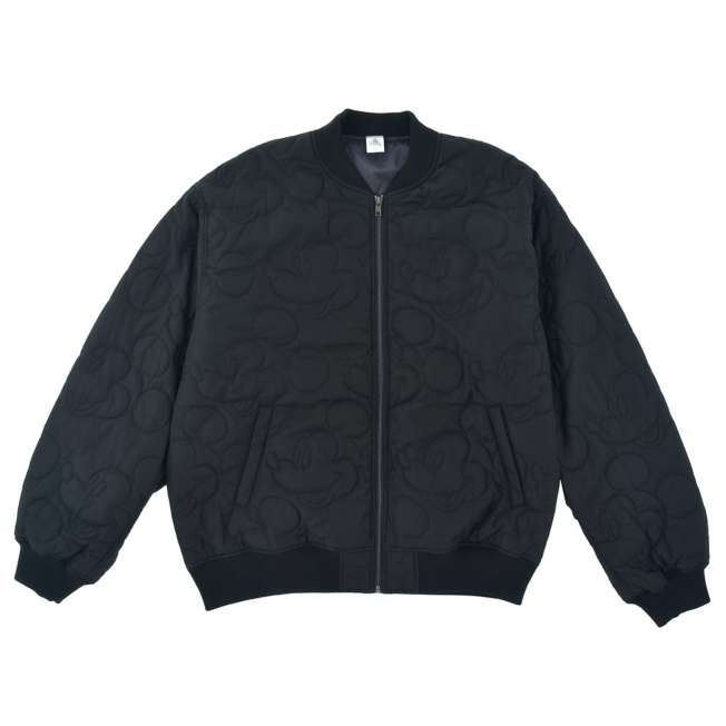 Chaqueta acolchada negra con rostro de Mickey