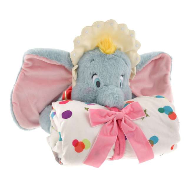 Manta de Dumbo y Timothy con peluche