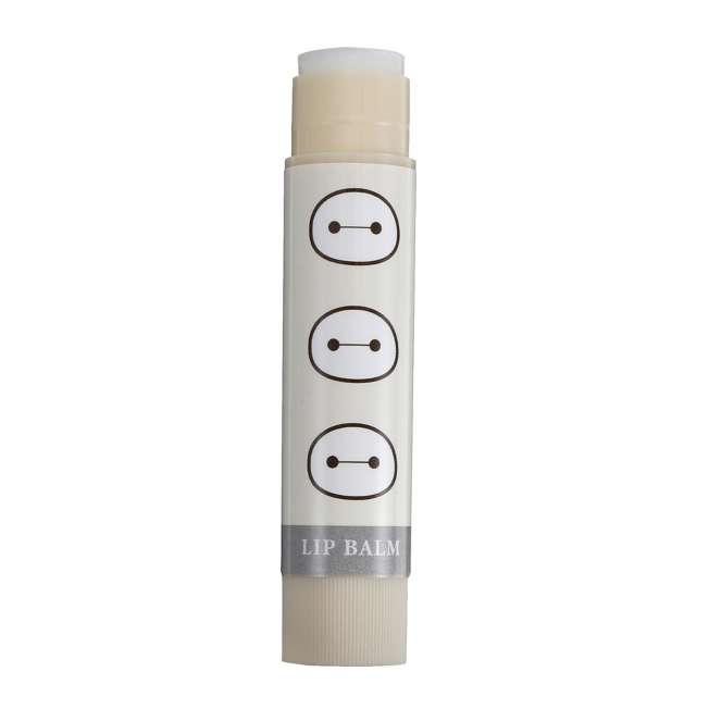 Bálsamo labial Baymax con diseño de tres rostros