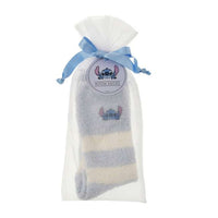 Calcetines de casa a rayas de Stitch, talla 23–25 cm