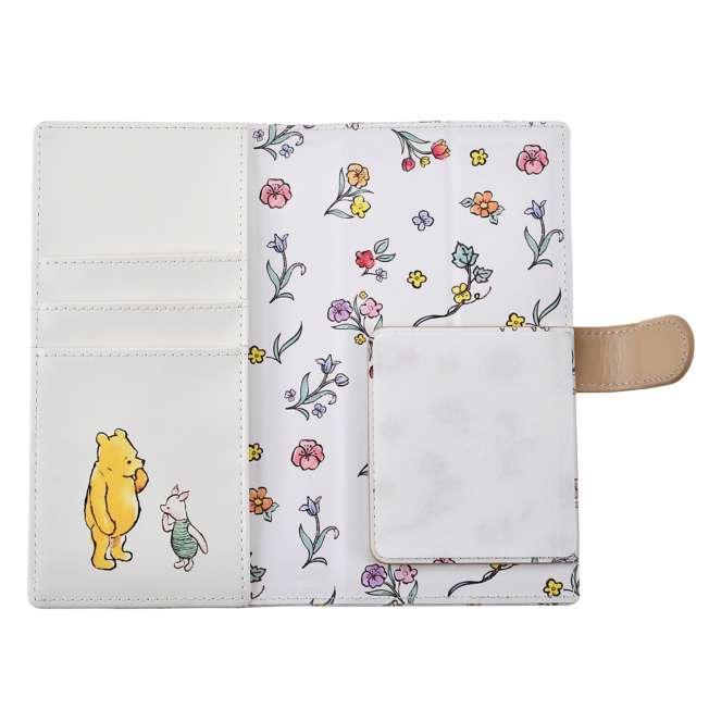 Funda tipo libro para celular Winnie the Pooh y Piglet