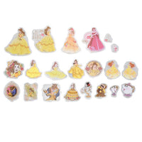 La Bella y la Bestia: 25 stickers transparentes
