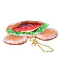Llavero de peluche Mickey Mouse con bolsillo de hamburguesa
