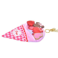 Llavero con bolsillo de crepe de frutilla de Minnie Mouse