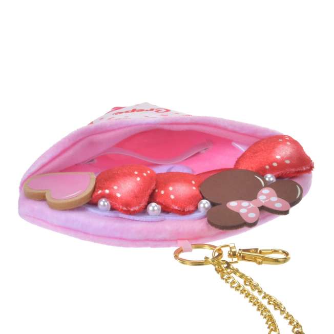 Llavero con bolsillo de crepe de frutilla de Minnie Mouse