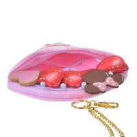 Llavero con bolsillo de crepe de frutilla de Minnie Mouse