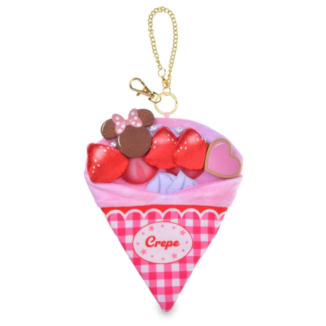 Llavero con bolsillo de crepe de frutilla de Minnie Mouse